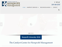 Tablet Screenshot of catalystnonprofit.com